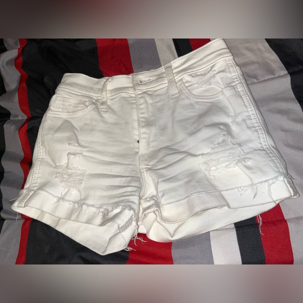 White Denim Shorts